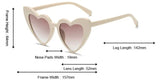 Lunettes de soleil de barbie en forme de coeur rose rouge noir blanc-THE FASHION PARADOX