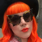 Lunettes de soleil noires vintage glam goth witch chauve-souris-THE FASHION PARADOX