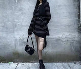 Pull long rayé grunge troué Freddy Krueger les griffes de la nuit-Top-THE FASHION PARADOX