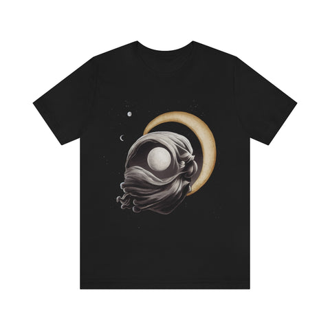 T shirt noir unisexe imprimé entité cosmique t-shirt witch-T-Shirts-THE FASHION PARADOX