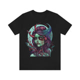 T-shirt noir unisexe sirène zombie artwork grunge-T-Shirts-THE FASHION PARADOX