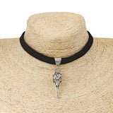 Collier chocker ras du cou noir crâne witchcraft pastel goth - BIJOUX - THE FASHION PARADOX