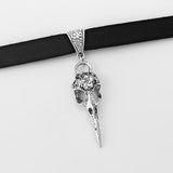 Collier chocker ras du cou noir crâne witchcraft pastel goth - BIJOUX - THE FASHION PARADOX