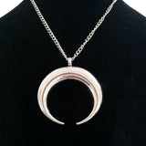 Collier mi long grunge rock arc de cercle lune cornes-BIJOUX-THE FASHION PARADOX