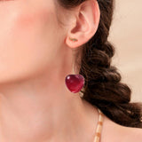 Boucles d'oreille pendantes cerises rouges oranges kawaii-BIJOUX-THE FASHION PARADOX