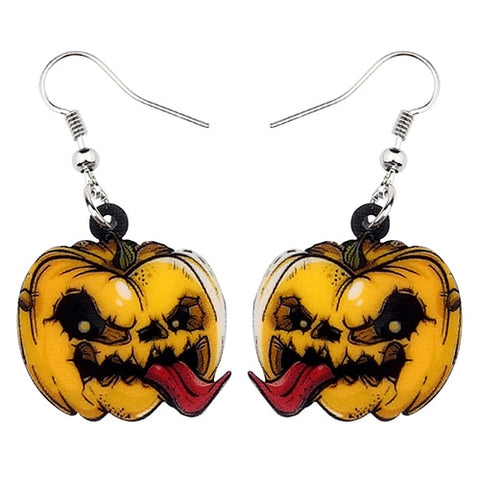Boucles d'oreille citrouilles halloween dark grunge - BIJOUX - THE FASHION PARADOX