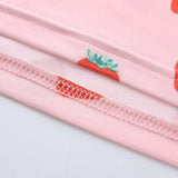 Crop top d'été dos nu rose pastel motif fraises - Top - THE FASHION PARADOX