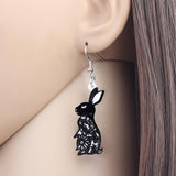 Boucles d'oreille lapins noirs dentelle alice in wonderlands-BIJOUX-THE FASHION PARADOX