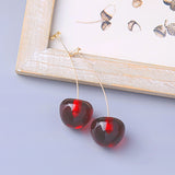 Boucles d'oreille pendantes cerises rouges oranges kawaii-BIJOUX-THE FASHION PARADOX