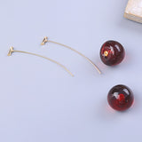 Boucles d'oreille pendantes cerises rouges oranges kawaii-BIJOUX-THE FASHION PARADOX