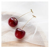 Boucles d'oreille pendantes cerises rouges oranges kawaii-BIJOUX-THE FASHION PARADOX