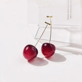 Boucles d'oreille pendantes cerises rouges oranges kawaii-BIJOUX-THE FASHION PARADOX