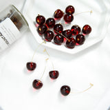 Boucles d'oreille pendantes cerises rouges oranges kawaii-BIJOUX-THE FASHION PARADOX