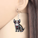 Collier et boucles d'oreille chiot coloré dia de los muertos - BIJOUX - THE FASHION PARADOX