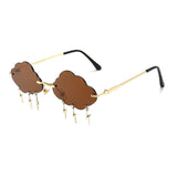 Lunettes de soleil nuages avec breloques éclairs - Lunettes - THE FASHION PARADOX