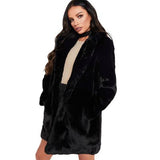 Manteau veste en fausse fourrure rose pastel ou noire-Vestes et manteaux-THE FASHION PARADOX