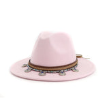 Fedora far west corde tressée ethnique médailles perles-Chapeau / Casquette-THE FASHION PARADOX