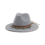 Fedora far west corde tressée ethnique médailles perles-Chapeau / Casquette-THE FASHION PARADOX