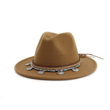 Fedora far west corde tressée ethnique médailles perles-Chapeau / Casquette-THE FASHION PARADOX
