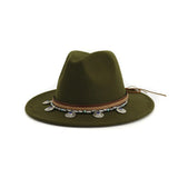 Fedora far west corde tressée ethnique médailles perles-Chapeau / Casquette-THE FASHION PARADOX