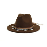 Fedora far west corde tressée ethnique médailles perles-Chapeau / Casquette-THE FASHION PARADOX