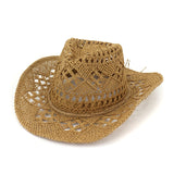 Chapeau cowboy en corde paille tressée far west-Chapeau / Casquette-THE FASHION PARADOX