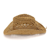 Chapeau cowboy en corde paille tressée far west-Chapeau / Casquette-THE FASHION PARADOX