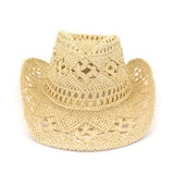 Chapeau cowboy en corde paille tressée far west-Chapeau / Casquette-THE FASHION PARADOX