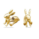 boucles d'oreille lapin dorées, argentées, blanches ou noires-BIJOUX-THE FASHION PARADOX
