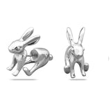 boucles d'oreille lapin dorées, argentées, blanches ou noires-BIJOUX-THE FASHION PARADOX