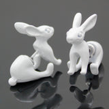 boucles d'oreille lapin dorées, argentées, blanches ou noires-BIJOUX-THE FASHION PARADOX