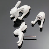 boucles d'oreille lapin dorées, argentées, blanches ou noires-BIJOUX-THE FASHION PARADOX