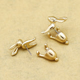 boucles d'oreille lapin dorées, argentées, blanches ou noires-BIJOUX-THE FASHION PARADOX