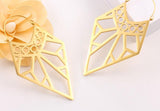 Boucles d'oreille pendantes géométrique grunge rock-BIJOUX-THE FASHION PARADOX