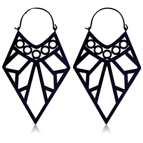 Boucles d'oreille pendantes géométrique grunge rock-BIJOUX-THE FASHION PARADOX