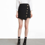Minijupe asymétrique a boutons - Jupes - THE FASHION PARADOX