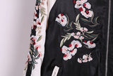Veste bomber réversible rose et noir broderies japonaises - Vestes et manteaux - THE FASHION PARADOX