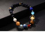 Bracelet de perles système solaire et pierres volcaniques - BIJOUX - THE FASHION PARADOX