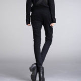 Jean slim taille haute style biker - Pantalons - THE FASHION PARADOX