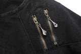 Jean slim taille haute style biker - Pantalons - THE FASHION PARADOX