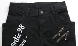 Jean slim taille haute style biker - Pantalons - THE FASHION PARADOX