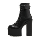 Bottines compensées Rock à lacets - Chaussures - THE FASHION PARADOX
