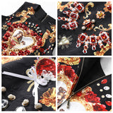 Robe trapèze courte brodée avec motifs et sequins - Robes - THE FASHION PARADOX