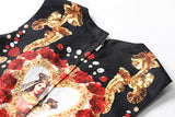 Robe trapèze courte brodée avec motifs et sequins - Robes - THE FASHION PARADOX