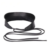 Ceinture serre-taille en simili-cuir avec lacet noué - Ceinture et harnais - THE FASHION PARADOX