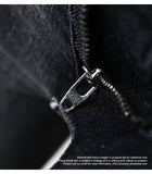 Jeans slim griffé grunge anthracite - Pantalons - THE FASHION PARADOX