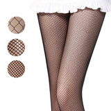 Collants en résilles fines noires taille haute - Leggings et collants - THE FASHION PARADOX