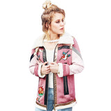 Veste mi saison rose et beige pastel goth aesthetic vintage - Vestes et manteaux - THE FASHION PARADOX