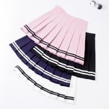 Mini jupe short écolière plissée rose, noire, marine ou blanche - Jupes - THE FASHION PARADOX