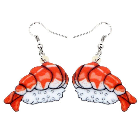 Boucles d'oreille sushi crevette style manga egirl japonais-BIJOUX-THE FASHION PARADOX